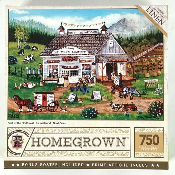 NEW! Homegrown Puzzle "BEST OF THE NORTHWEST" 750 Piece Jigsaw Puzzle - Picture 1 of 3